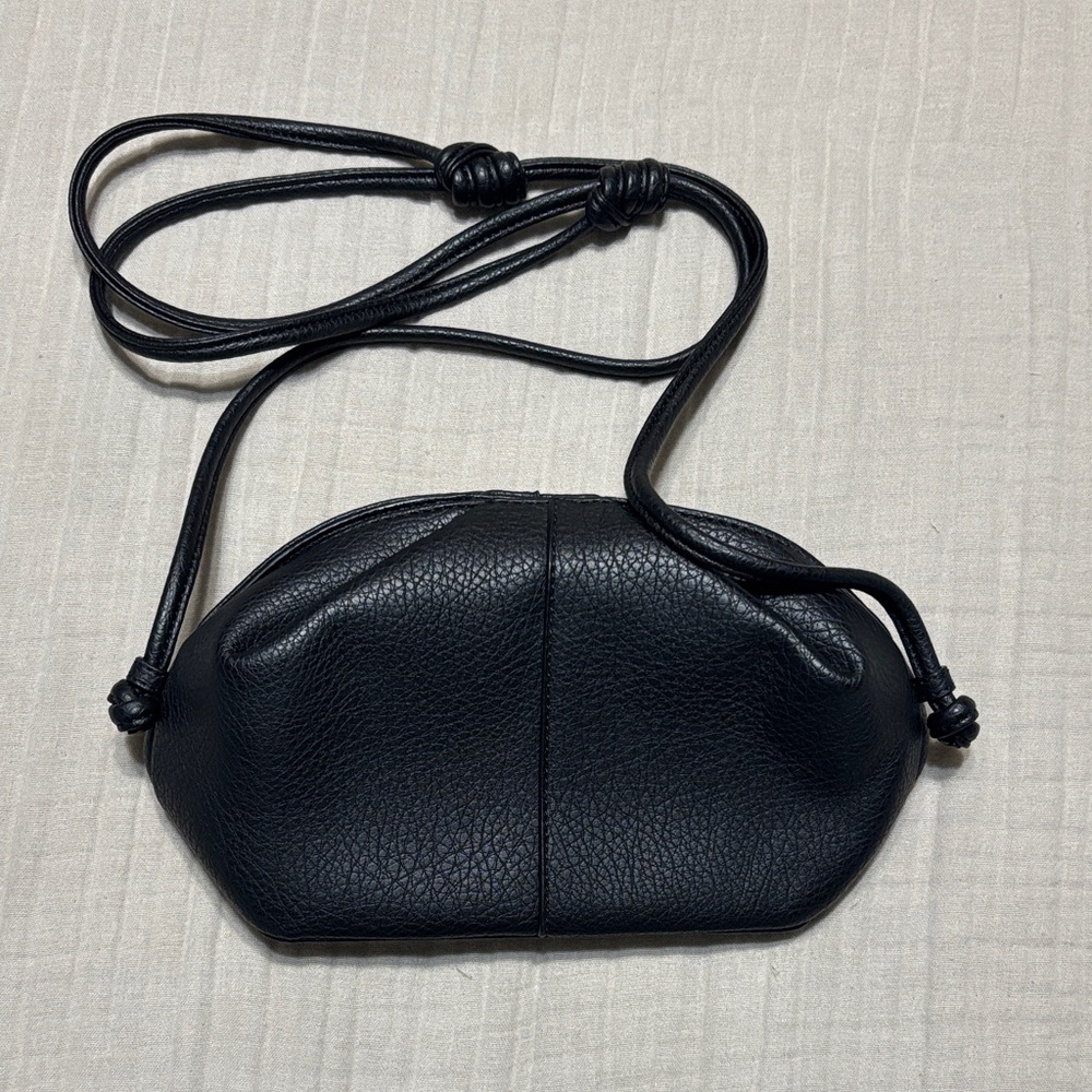 Banana Republic Black Pebbled Crossbody Bag
